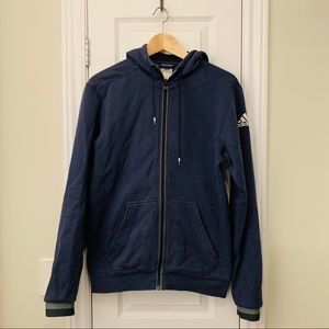 Navy blue adidas Zip up